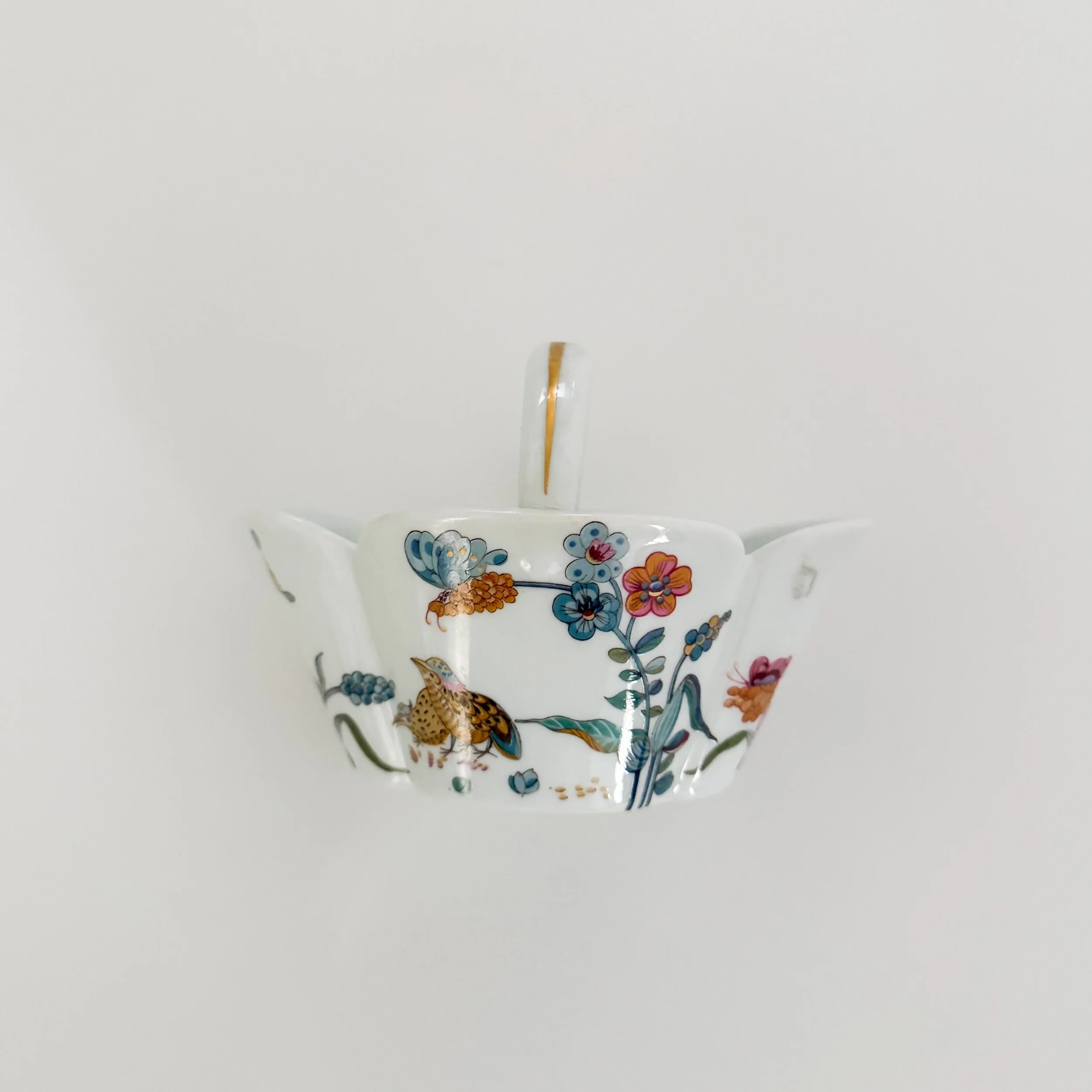 Christian Dior White & Blue Floral Cup & Saucer Tea Set — sororité.